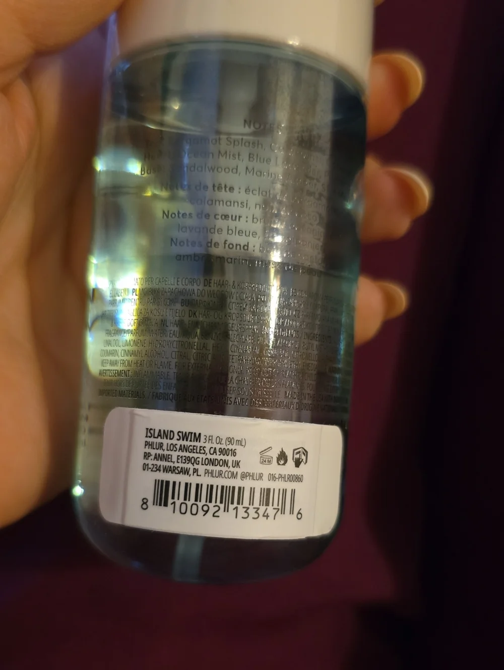 New $26 PHLUR Island Swim Hair & Body Mist 3fl/oz